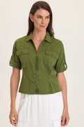 Wearables Tammen Dart Tucks Poplin Shacket