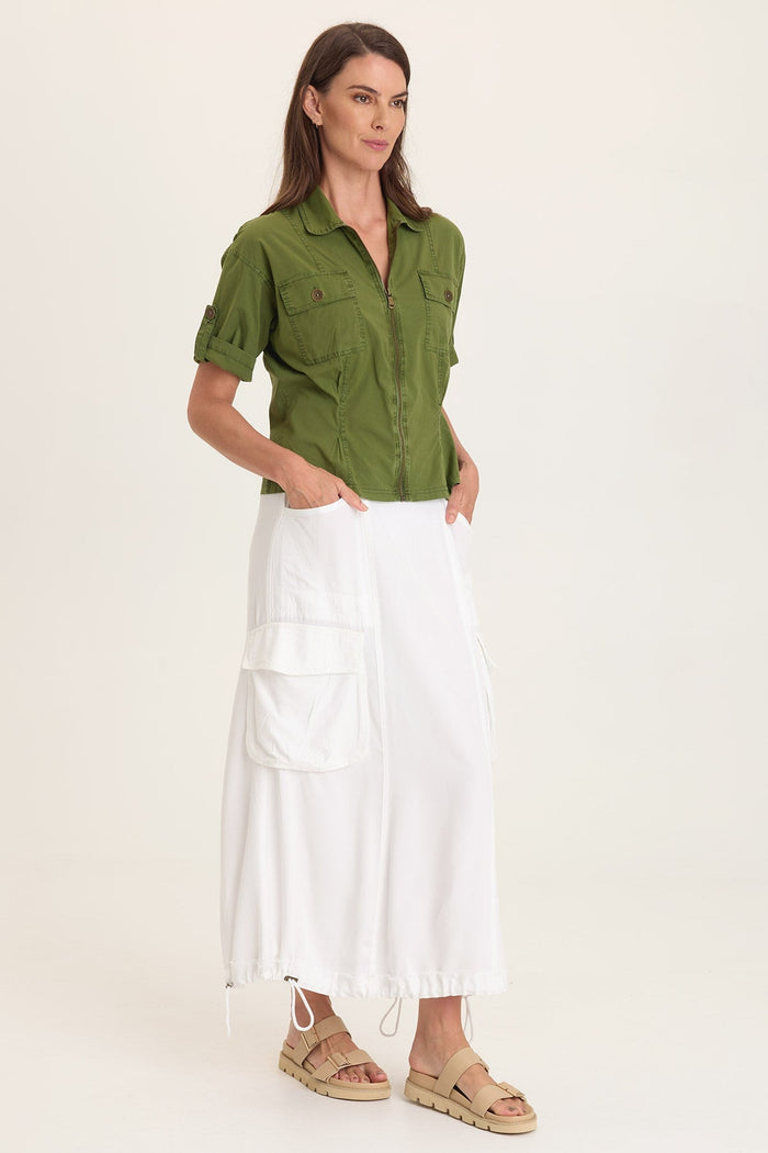 Wearables Tammen Dart Tucks Poplin Shacket