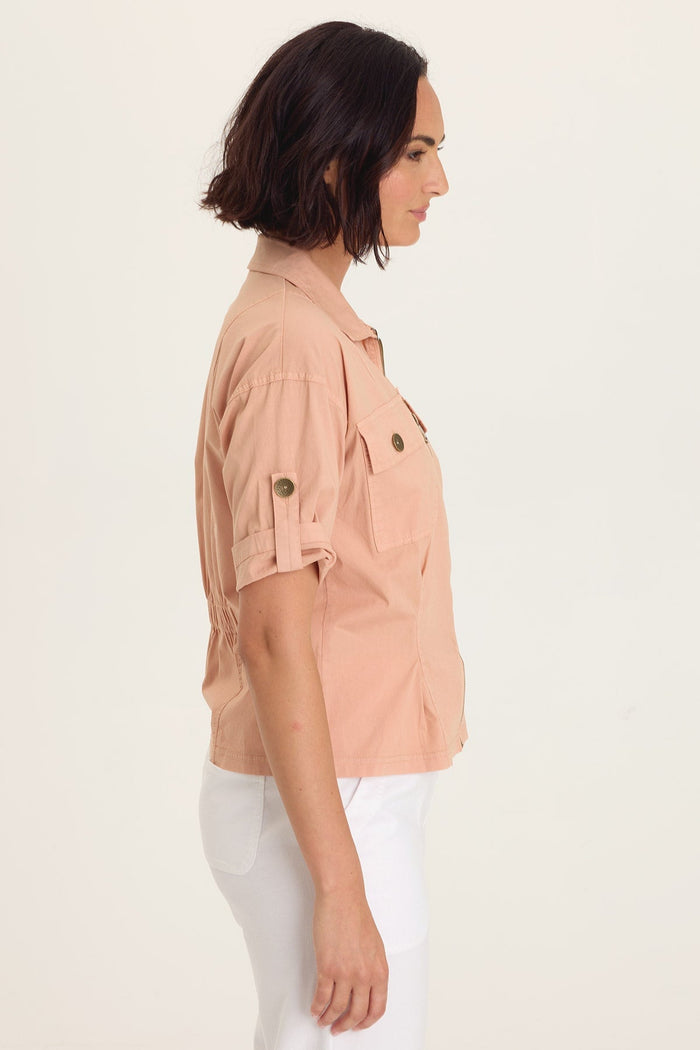 Wearables Tammen Dart Tucks Poplin Shacket