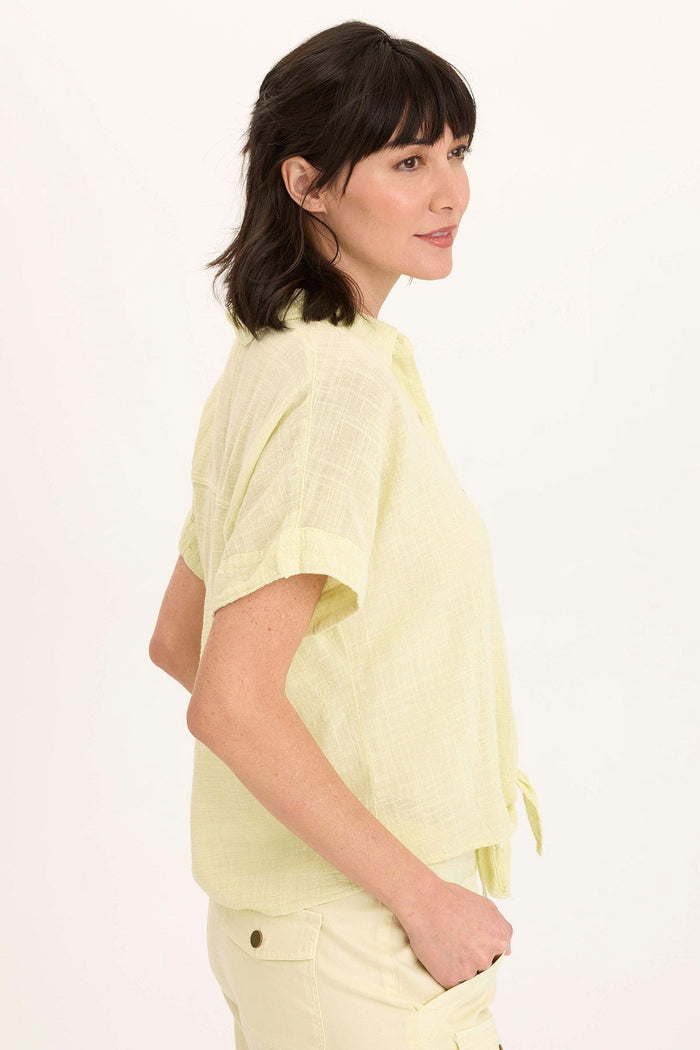 Wearables Teagan Gauze Tie-Up Top