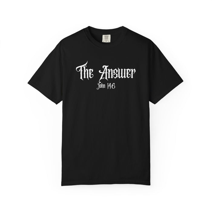 The Answer John 14:6 Black T-shirt