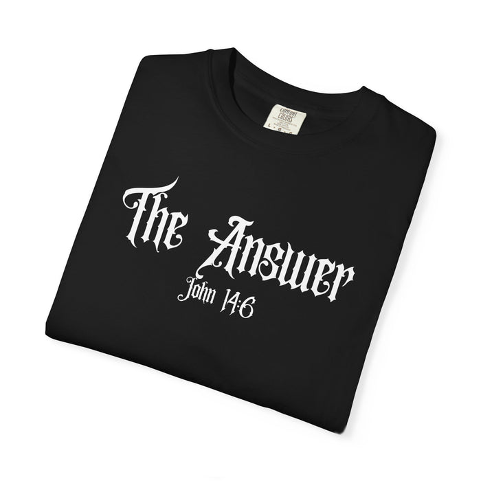 The Answer John 14:6 Black T-shirt