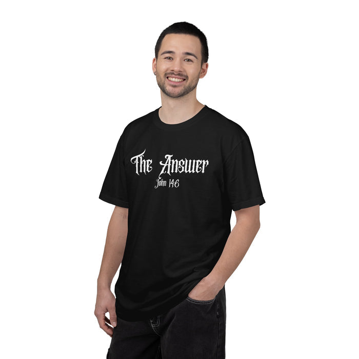 The Answer John 14:6 Black T-shirt