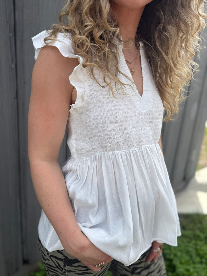 The Georgia Smocked Top