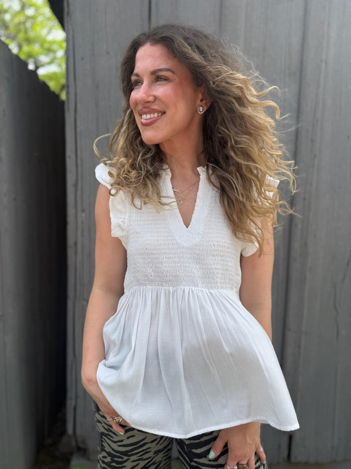 The Georgia Smocked Top