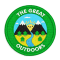 The Great Outdoors Embroidered Iron-On Patch
