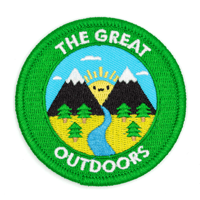 The Great Outdoors Embroidered Iron-On Patch