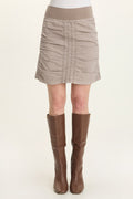 Wearables Trace Allover Ruched Pull-On Mini Skirt