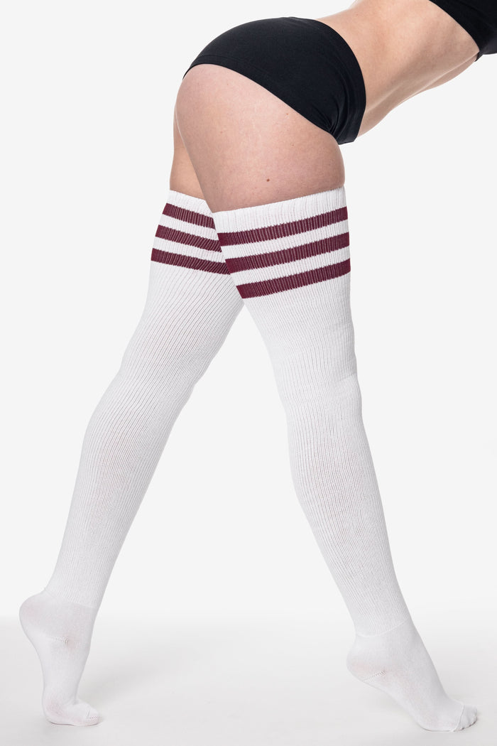 White/Burgundy Str / OS