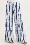 Wearables Tiered Wide Leg Drawstring Flare Ruched Pant
