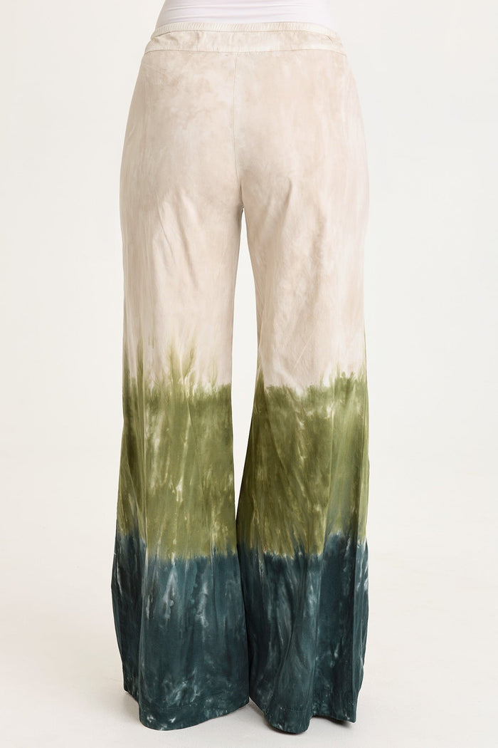 Wearables Tiered Wide Leg Drawstring Flare Ruched Pant
