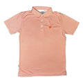Tiger Paw Print Orange Striped Polo-Honey Bee Tees-