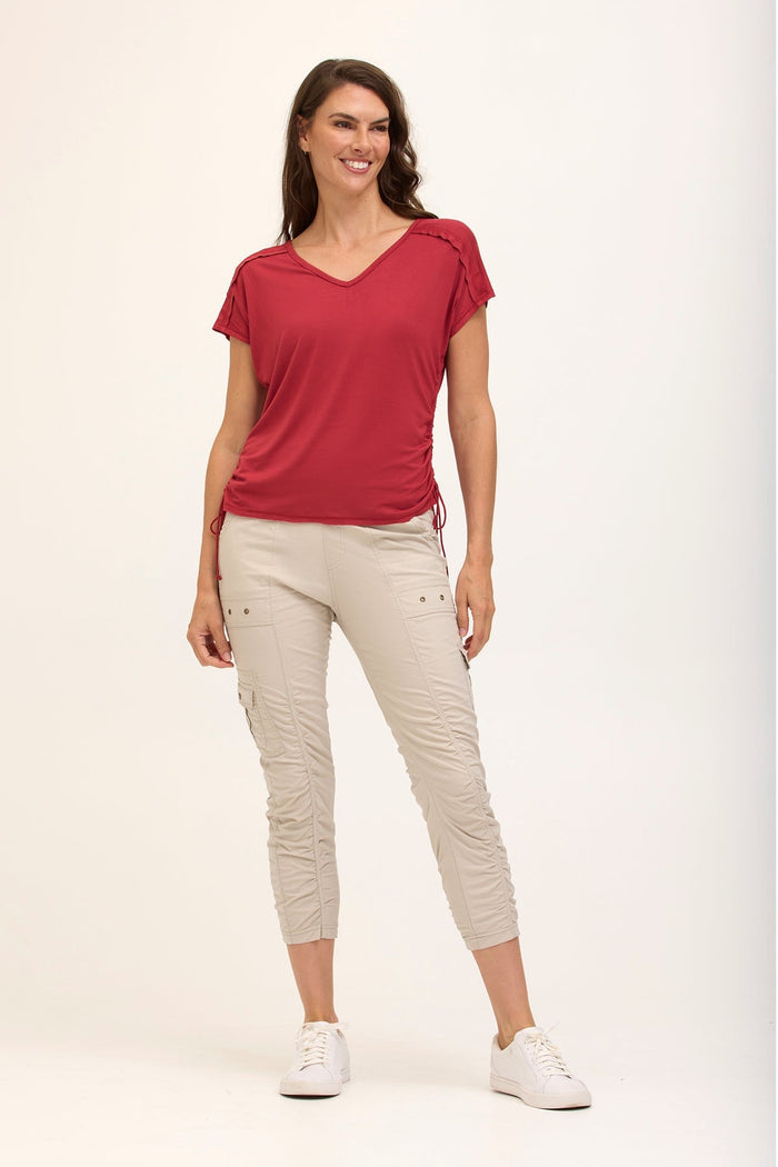 Core by XCVI Tilton Ruched Skinny Pant