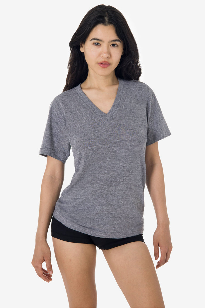 TR61 - 3.7oz Short Sleeve Tri-Blend V-Neck