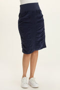 Wearables Trace Cord Ruched Midi Skirt