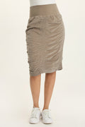 Wearables Trace Cord Ruched Midi Skirt