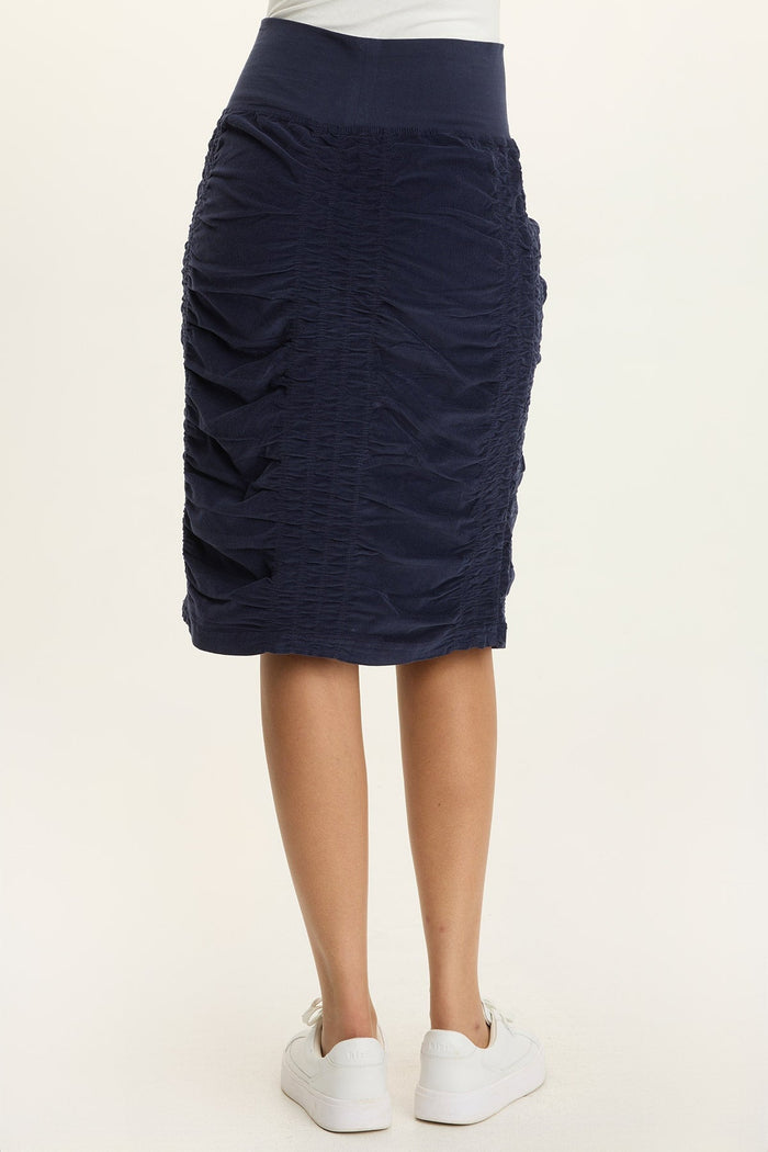 Wearables Trace Cord Ruched Midi Skirt