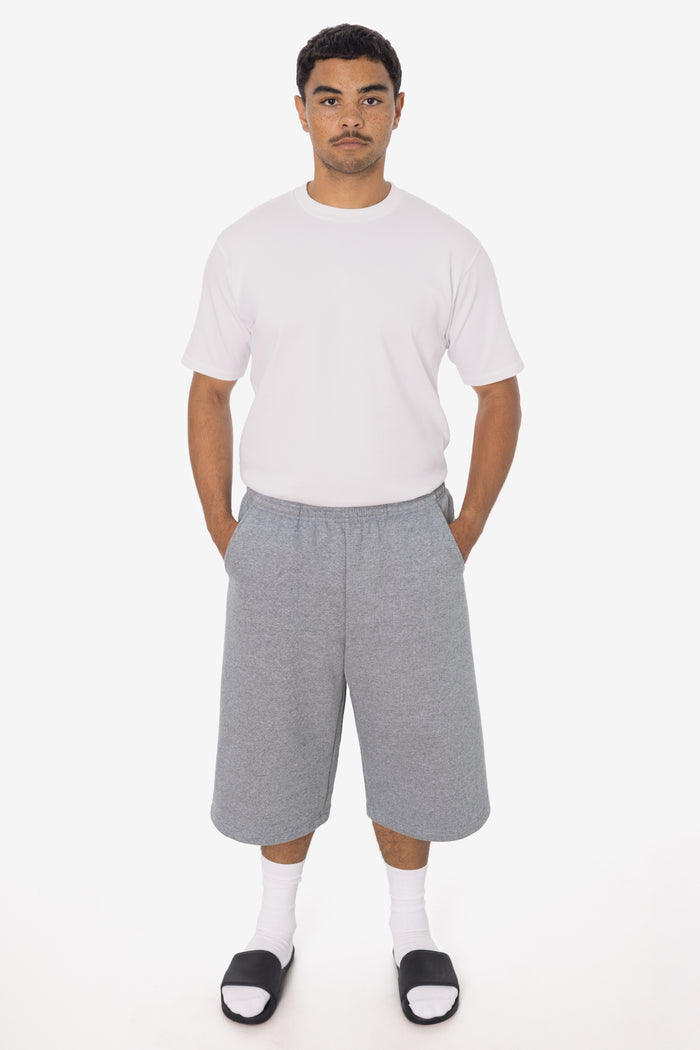 TRF42 - Triblend gabardine Fleece Extra Wide Mens shorts
