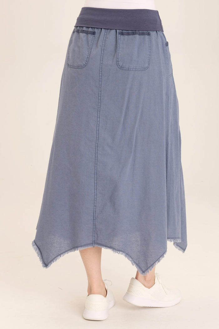 Wearables Triste Linen Bohemian Sharkbite Maxi Skirt