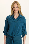 Wearables Tyrell Lightweight Tie-Front Button-Up