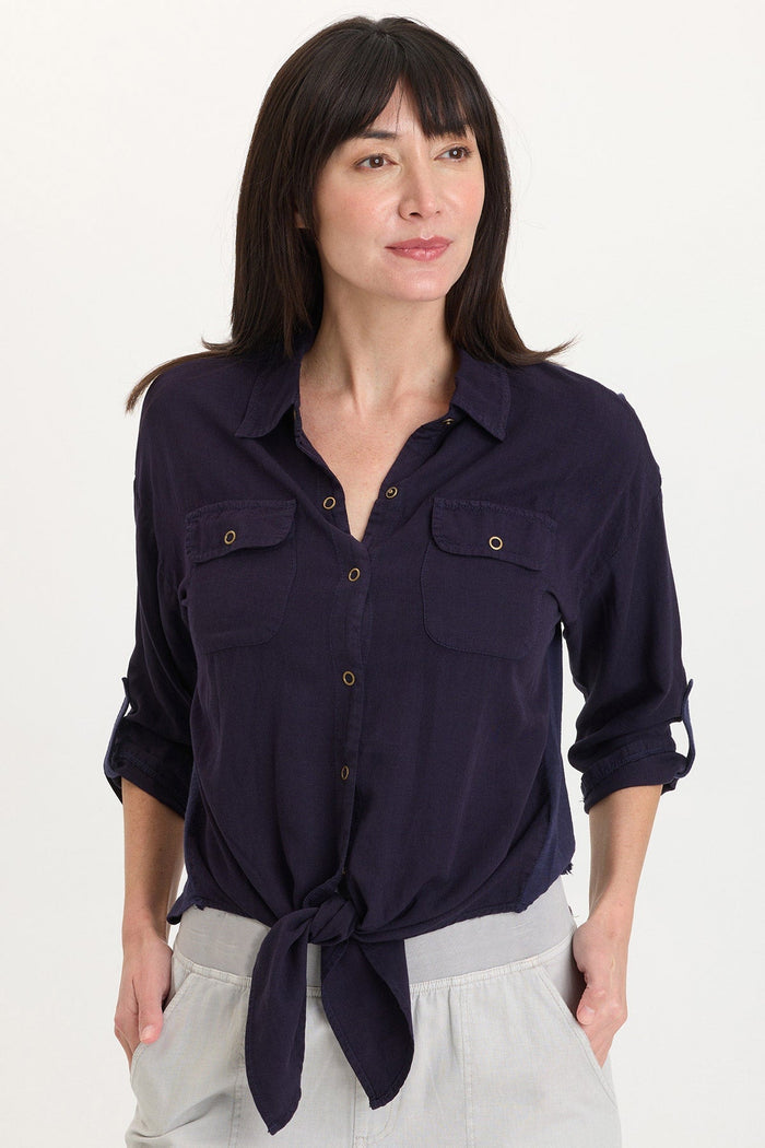Wearables Tyrell Lightweight Tie-Front Button-Up