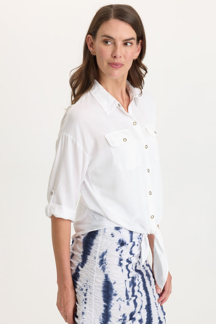 Wearables Tyrell Lightweight Tie-Front Button-Up