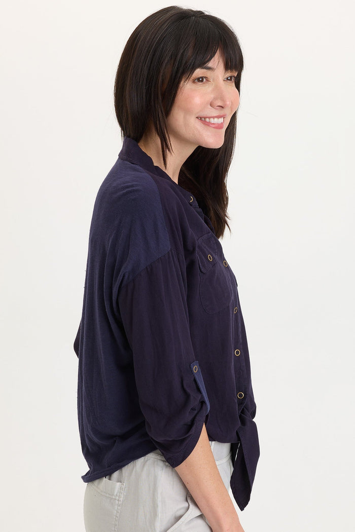 Wearables Tyrell Lightweight Tie-Front Button-Up