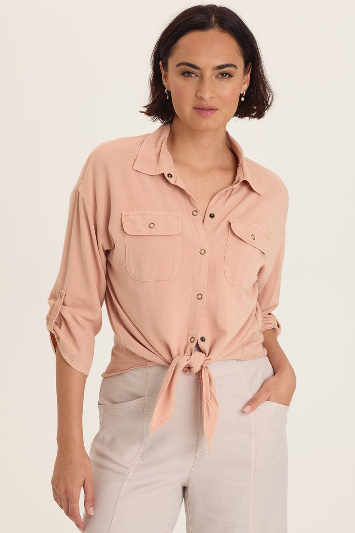 Wearables Tyrell Lightweight Tie-Front Button-Up