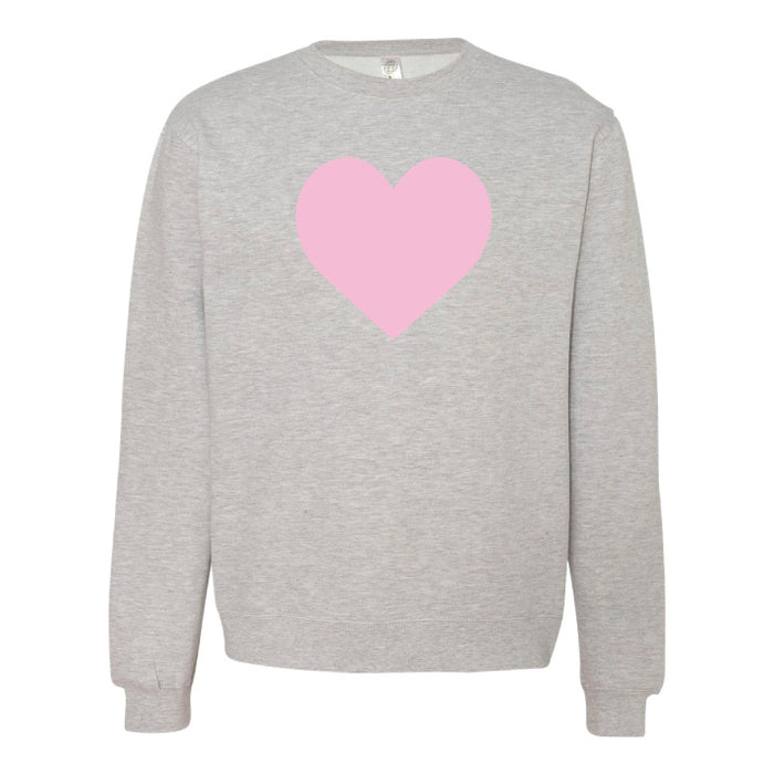 Valentine's Custom Adult Sweatshirt Grey Heather
