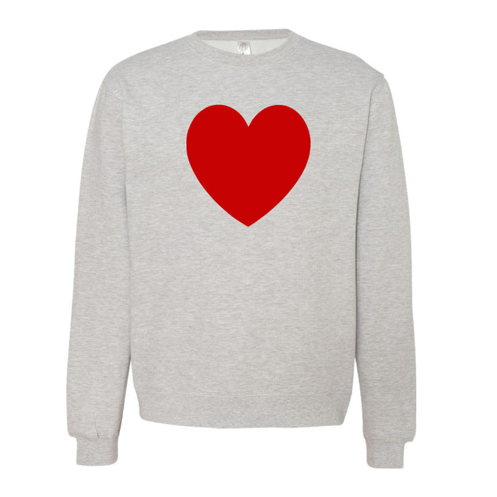 Valentine's Custom Adult Sweatshirt Grey Heather