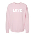 Valentine's Custom Adult Sweatshirt Light Pink