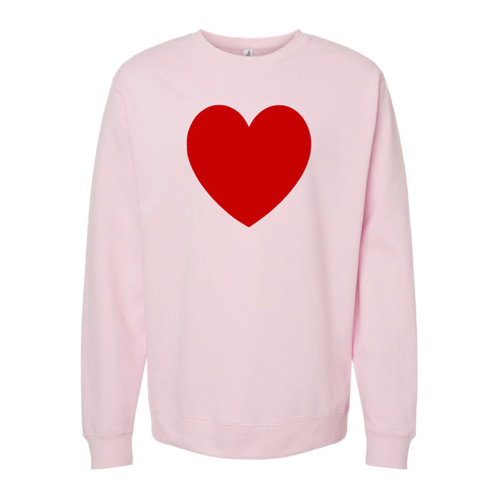 Valentine's Custom Adult Sweatshirt Light Pink