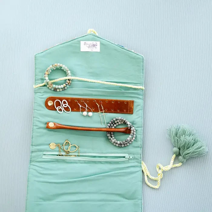 Velvet Jewelry Organizer-Mint