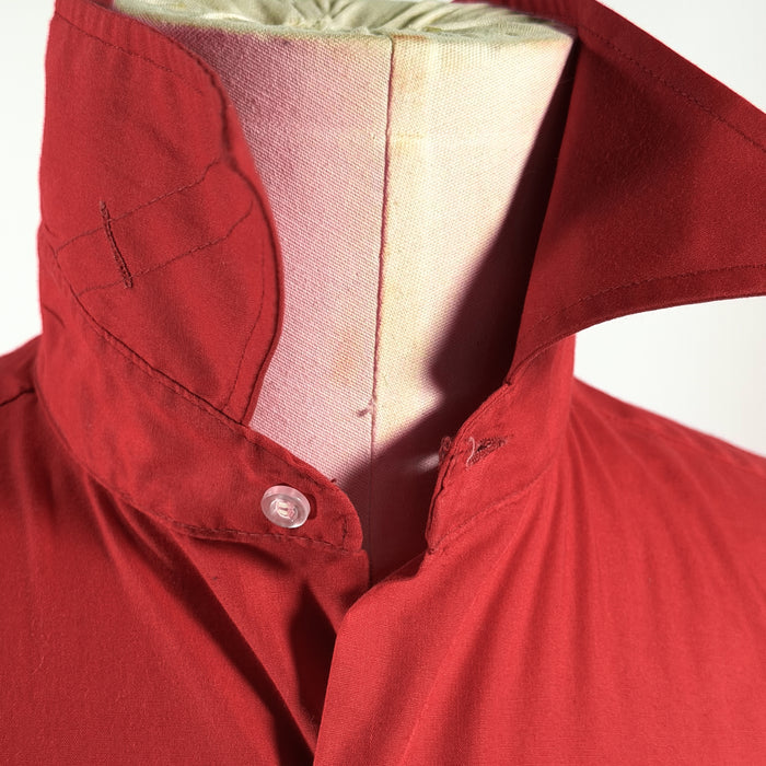 Vintage 60s Red Short Sleeve Shirt, Gino California SZ 15 1/2
