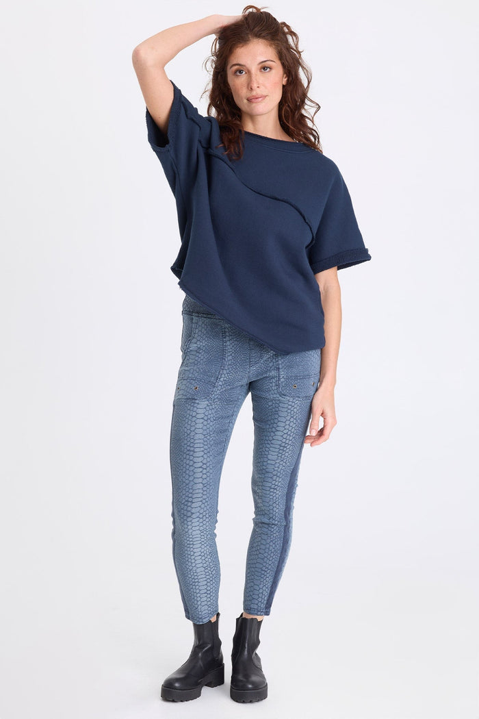 XCVI Vita Fleece Short Sleeve Pullover