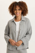 XCVI Wade Gauze Long-Sleeve Top