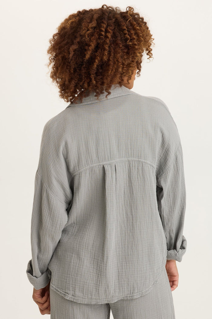 XCVI Wade Gauze Long-Sleeve Top