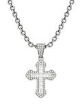 WHITE CUBE CROSS (SILVER) 3MM