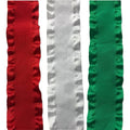 Wide Ruffle Ribbon Christmas