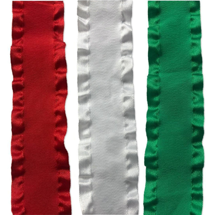 Wide Ruffle Ribbon Christmas