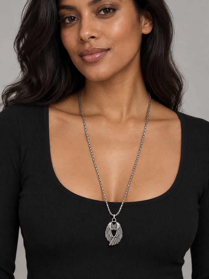 WING PENDANT (SILVER) 2.5MM