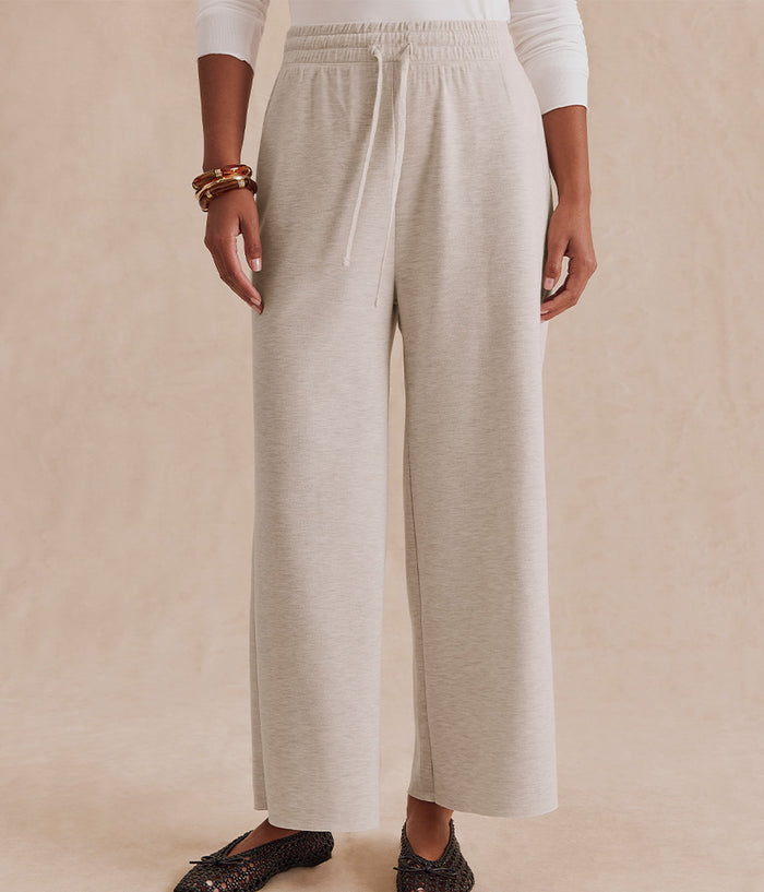 Winslow Crop Pant: Pale Oak Heather