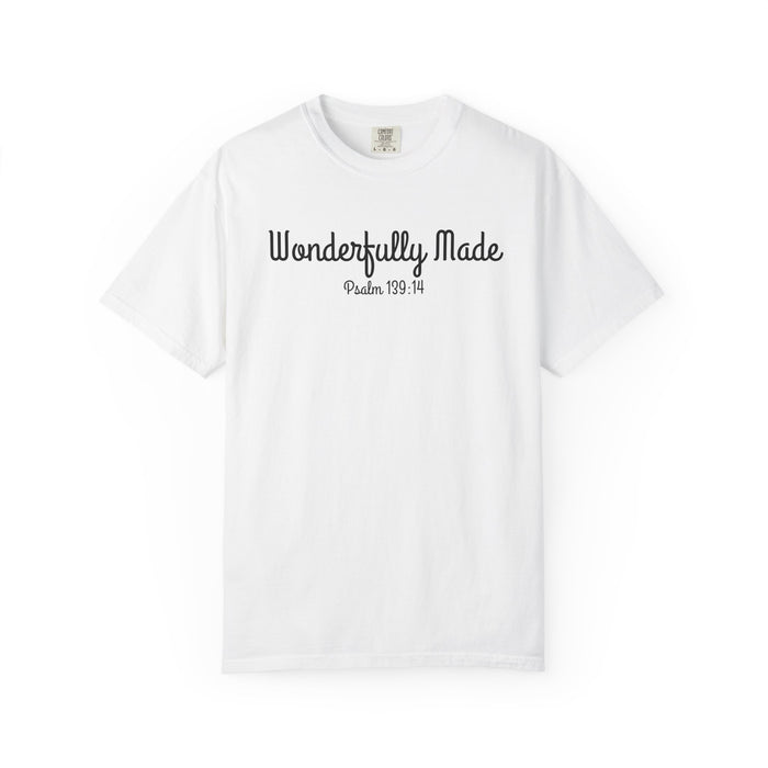 Wonderfully Made Psalm 139:14 Women's White T-shirt