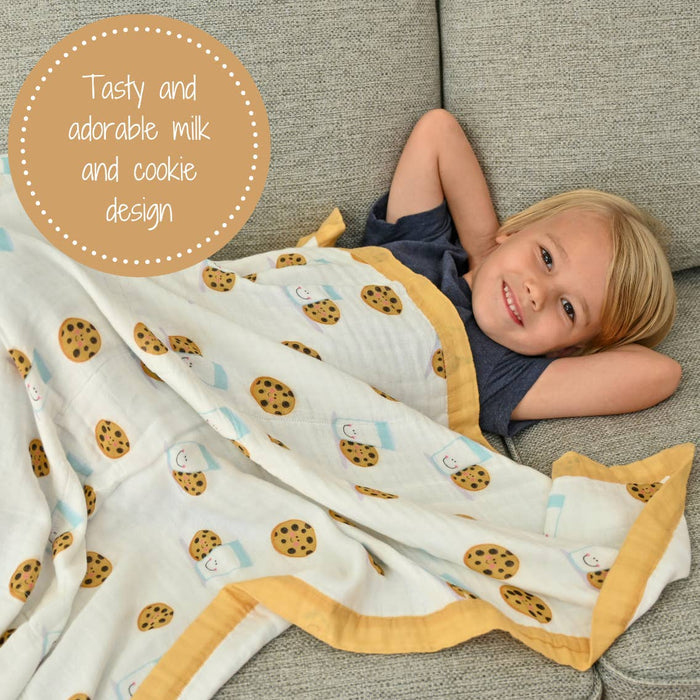 You Complete Me  - Bamboo Milk and Cookies Baby Blanket