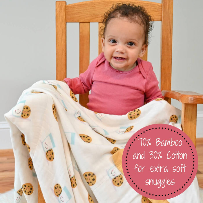 You Complete Me  - Bamboo Milk and Cookies Baby Blanket