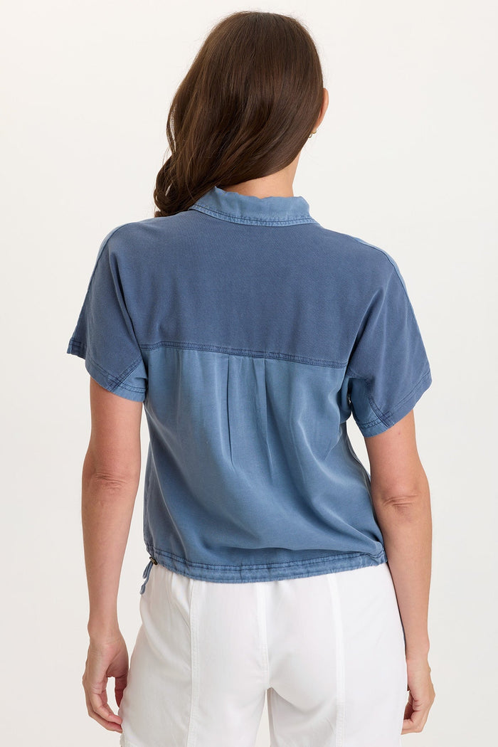 Wearables Zane Twill Snap-Up Top