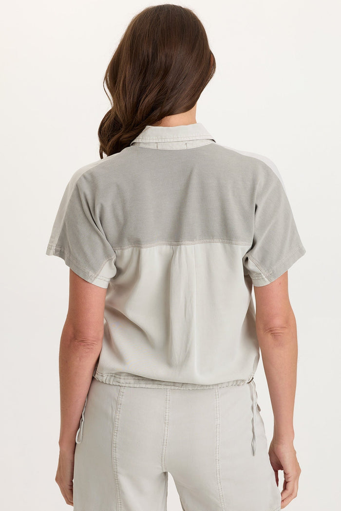 Wearables Zane Twill Snap-Up Top