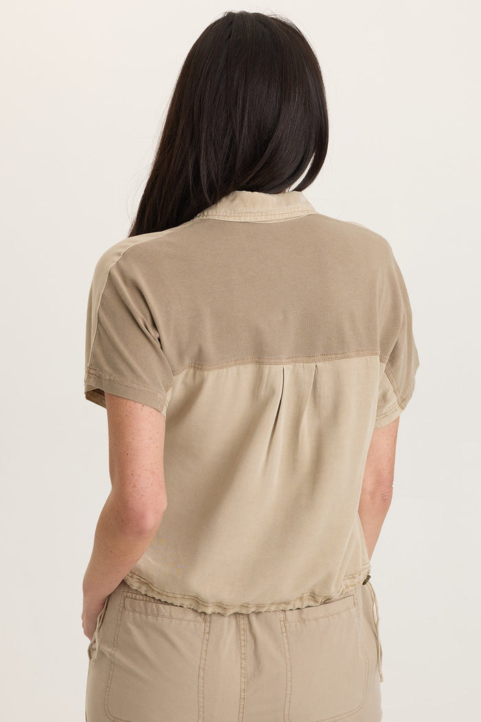 Wearables Zane Twill Snap-Up Top