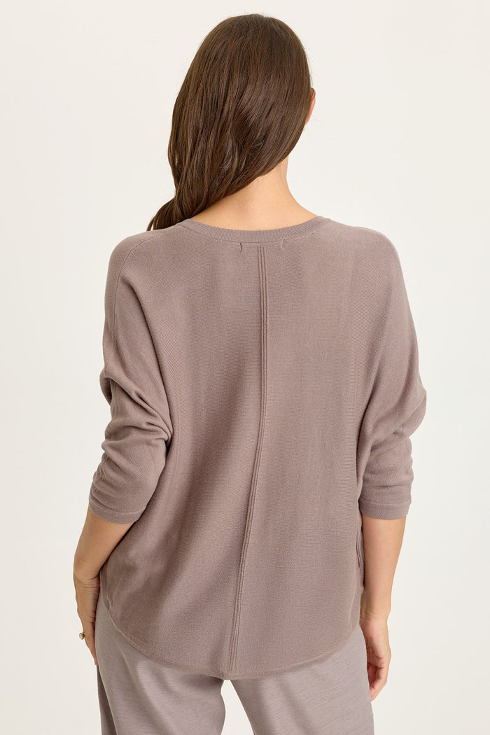 Wearables Zia Knit Dolman 3/4 Sleeve Top